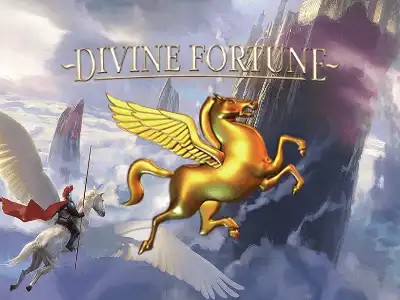 Divine Fortune logo by NetEnt at Starzino Casino
