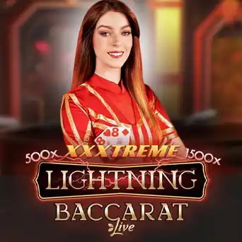 Lightning Baccarat game by Evolution – logo hosted on Starzino Casino