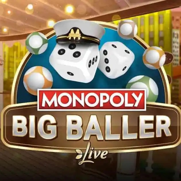 MONOPOLY Big Baller slot visual from Evolution available on starzino-app.nl