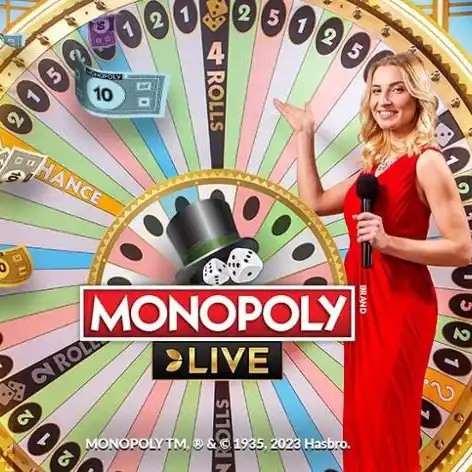 Monopoly Live slot visual from Evolution available on starzino-app.nl